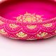 Handcrafted Pink Terracotta Urli with Golden Motifs